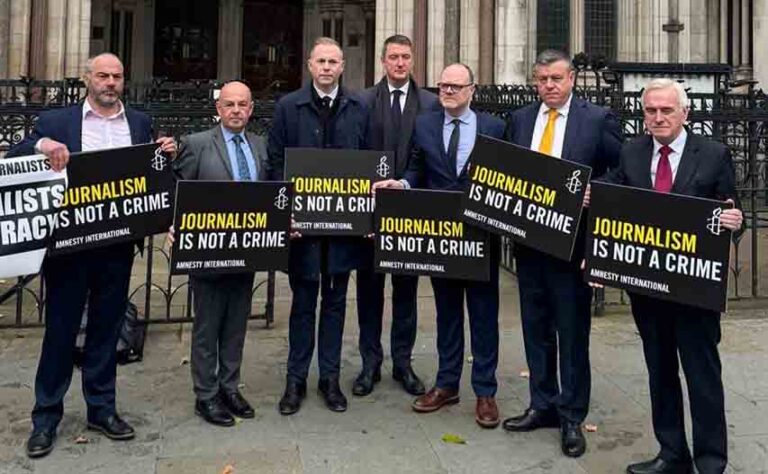 Hazzard Backs Journalists Birney & McCaffrey In London