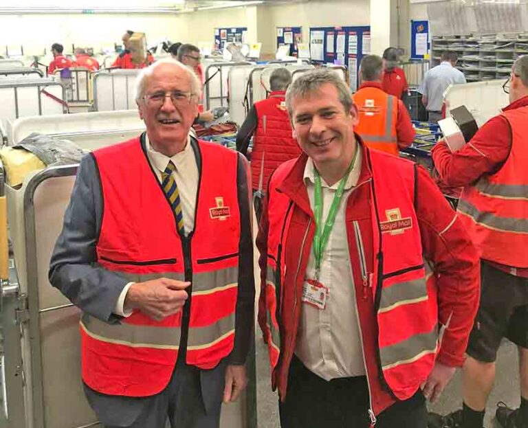 Shannon Congratulates Royal Mail Staff In Newtownards