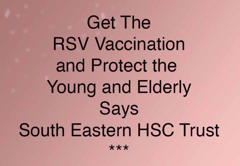 RSV Clinics Available Across South Eastern Trust Area