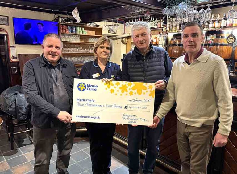 Great Support For St Stephen’s Day Walk For Marie Curie