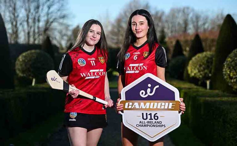 Down Captains Help Launch eir Camogie Championship Down Captains Help Launch eir Camogie Championship
