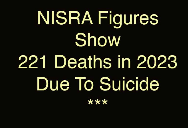 NISRA Releases Latest Figures On Suicide Deaths In NI