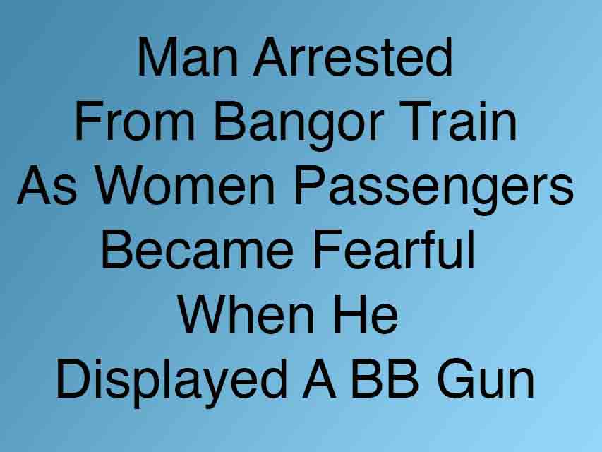 Man With Gun On Bangor Train Arrested By Police