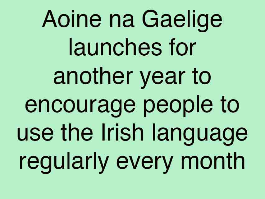 Aoine na Gaeilge Launches At Uíbh Eachach In Belfast