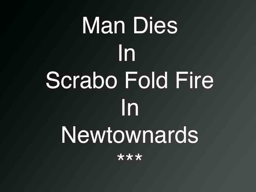 Man Dies In Fire At Scrabo Fold In Newtownards