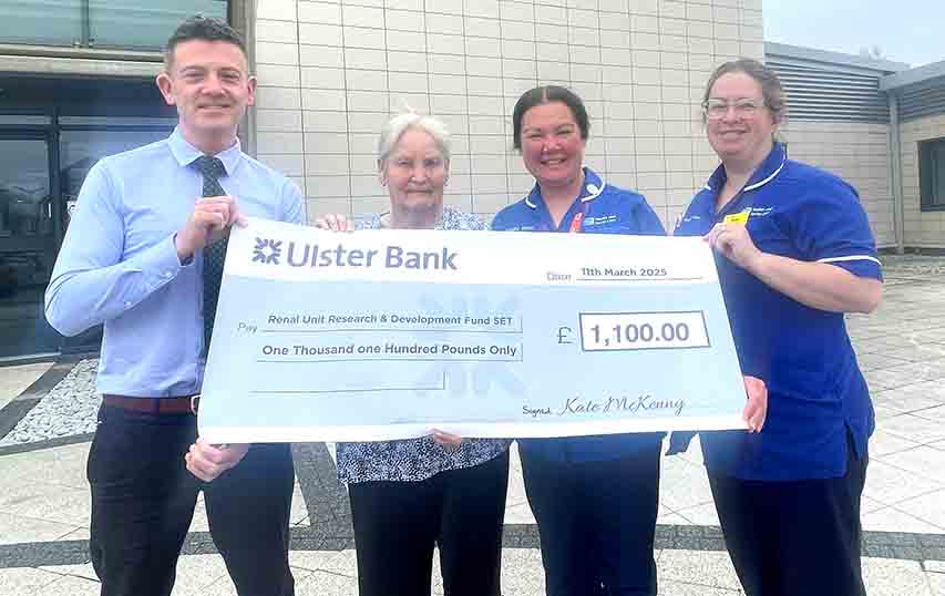 Castlewellan Renal Patient Donates On Her Birthday