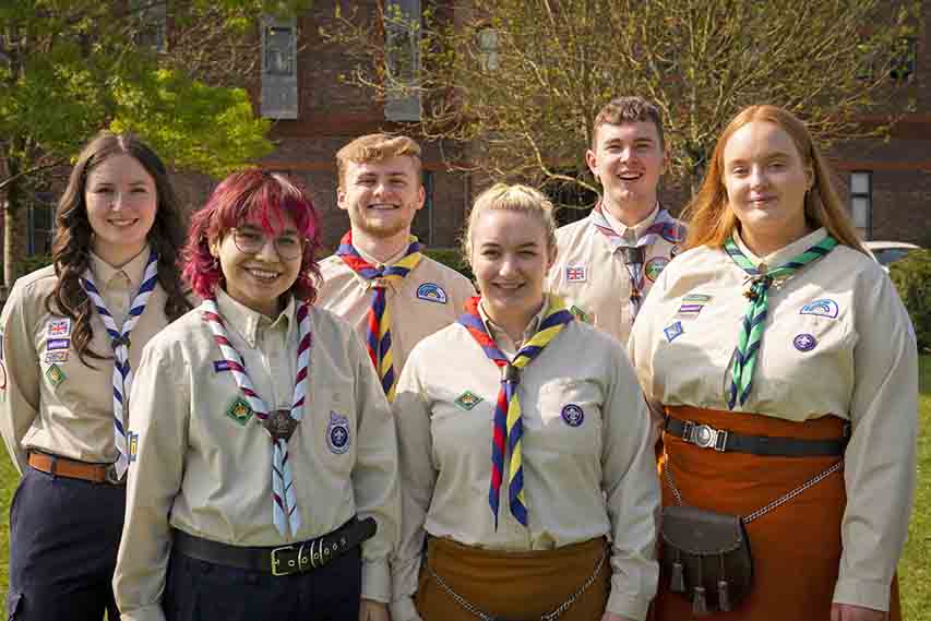 Young Scouts Receive Awards At Windsor Castle