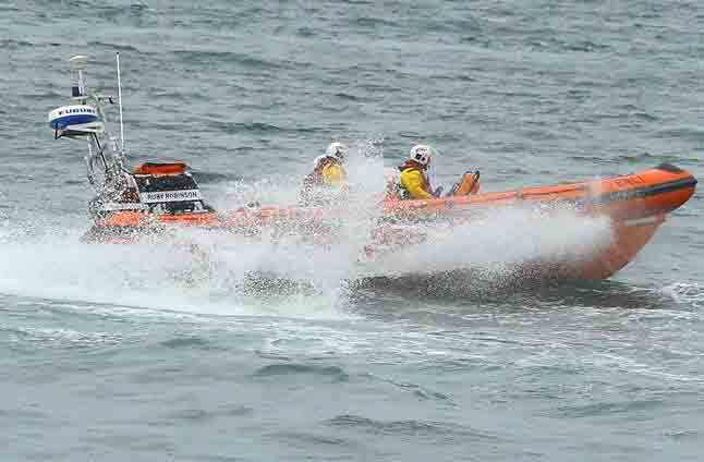 Bangor RNLI In Action At The Buzz Of A Pager