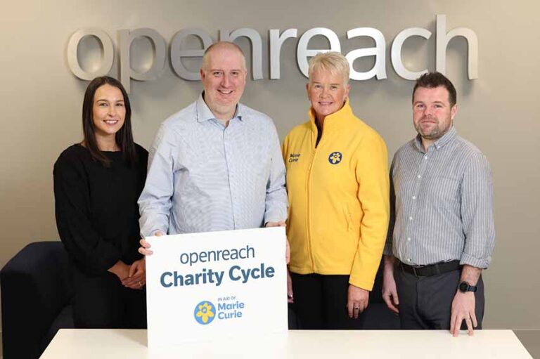 Openreach Charity Cycle Raises £30,000 For Marie Curie