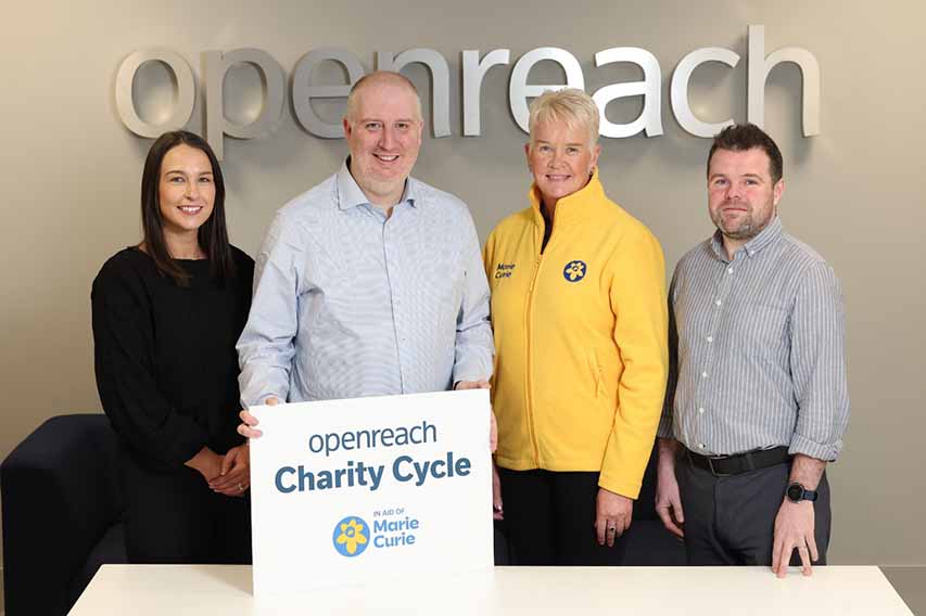 Openreach Charity Cycle Raises £30,000 For Marie Curie
