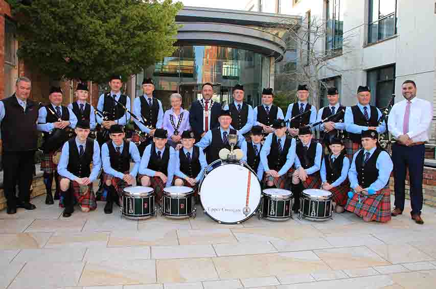 Upper Crossgare Pipe Band On Top Of The World