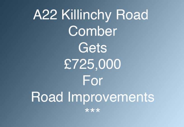 Kimmins Announces £725,000 Funding For Killinchy Road