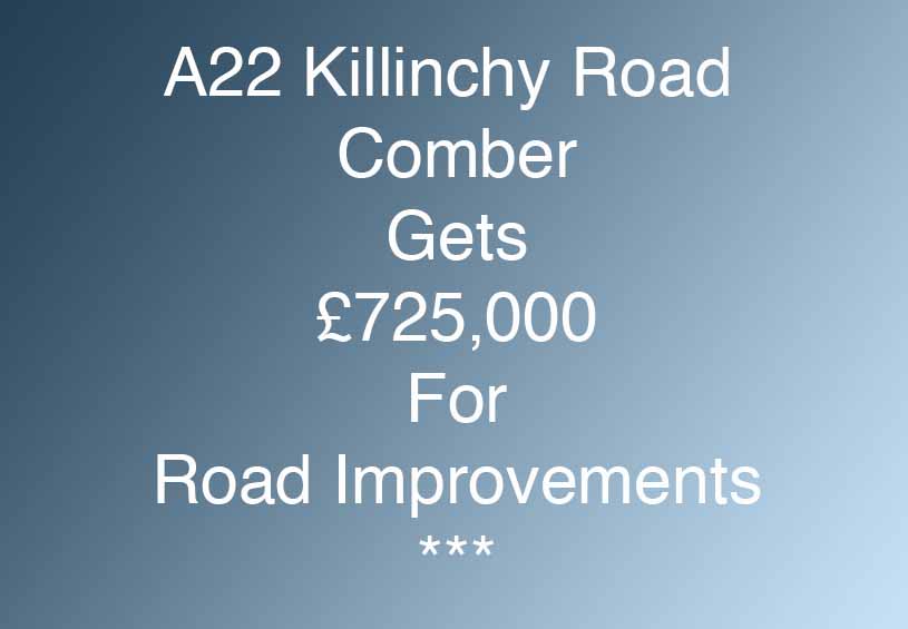 Kimmins Announces £725,000 Funding For Killinchy Road