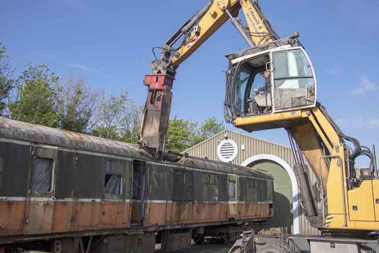 End Of The Rail For Carriage At DCDR