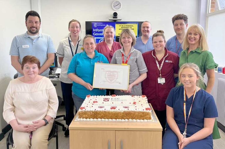 Heart failure service is 1st in the UK says Daisy Hill Hospital. Mary Burke, Chief Operating Officer, Daisy Hill Hospital, Neal Tohani, Head of Service for Cardiology, Marie McCoy, Cardiac Rehab Physiotherapist, Nicole McKelvie, Chairperson Heart Failure Warriors, Hazel Wilson, Cardiac Rehab Specialist Nurse, Edith Donnelly, Advanced Nurse Practitioner, Dr Mick Connolly, Consultant Cardiologist, Bridgeen O’Hanlon, Heart Failure Nurse Specialist, Dr David Mawhinney, Clinical Director, Emergency Department, Professor Patricia Campbell, Consultant Cardiologist and Heart Failure Lead, Rebecca Kennedy, Physician Associate.