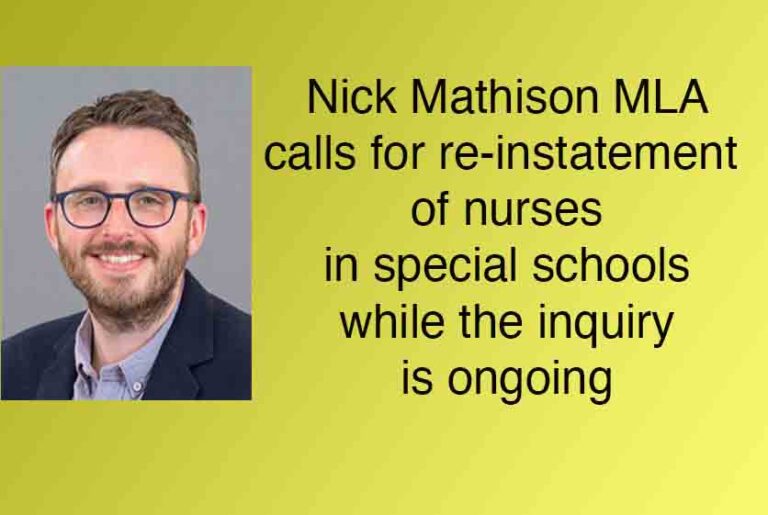 SEN Pupils Need Nursing Support Says Mathison