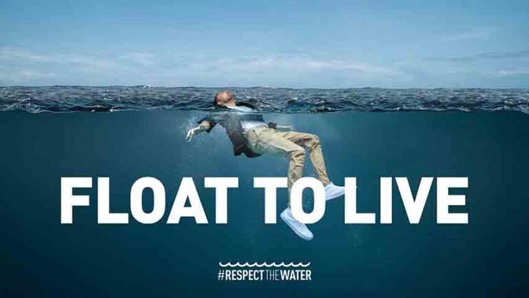 RNLI Says Float To Live In An Emergency In The Water