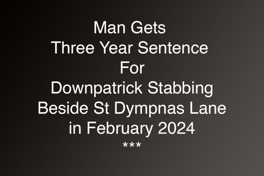 Man Sentenced For Downpatrick Stabbing