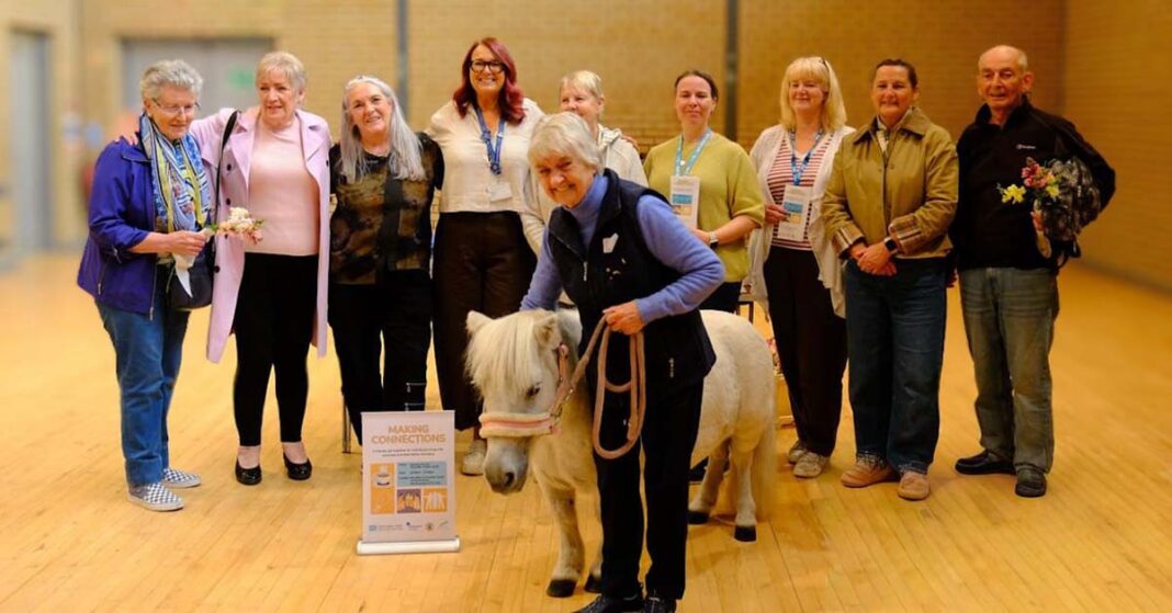 Shetland Pony Visits Making Connections Group