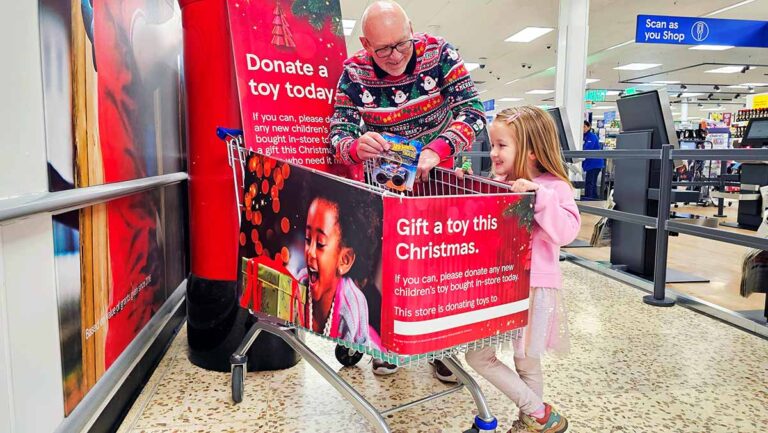 Newcastle Tesco Customers Spread Festive Joy