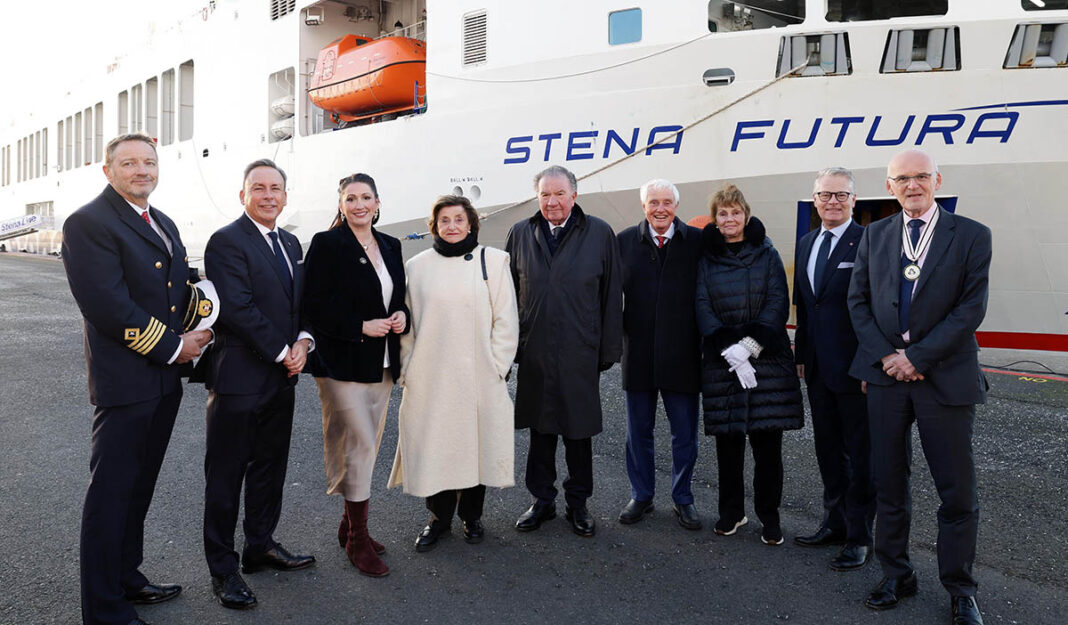 Stena Futura Named At Ceremony In Belfast
