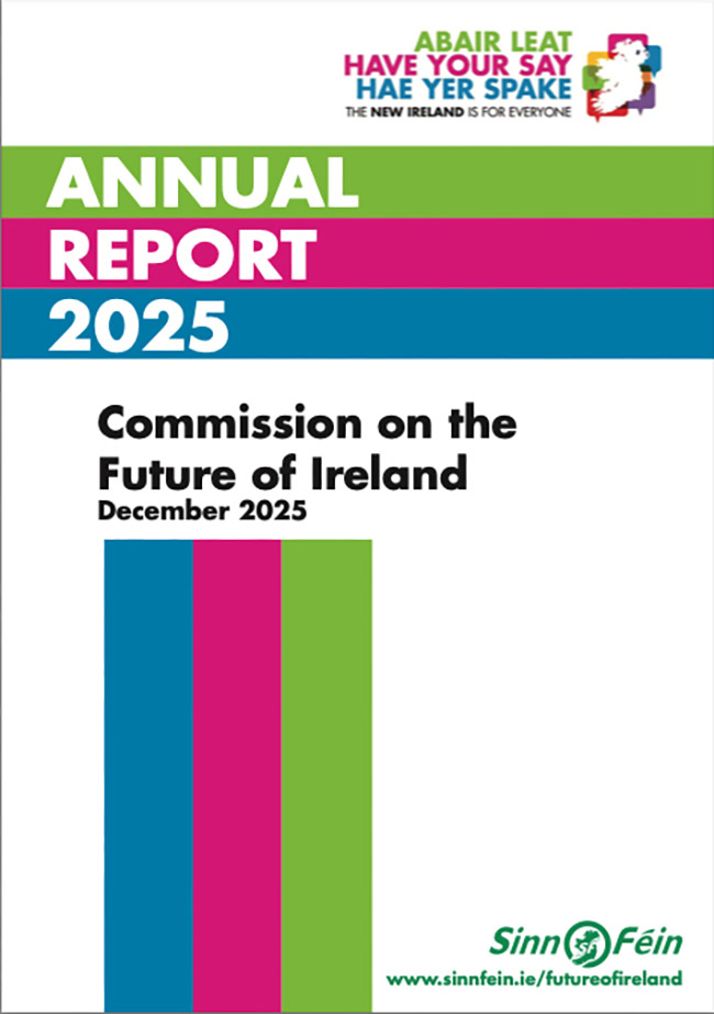McDonald Welcomes Future Of Ireland Report