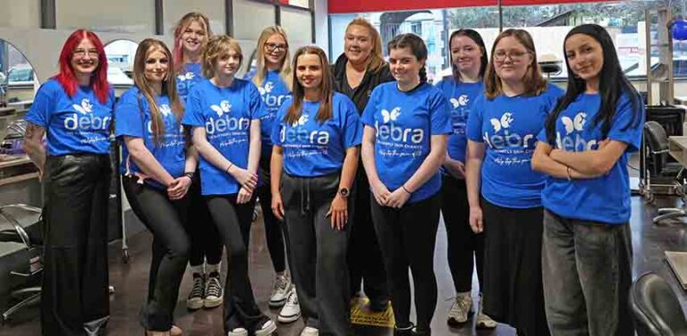 SERC Hairdressing Students Support DEBRA