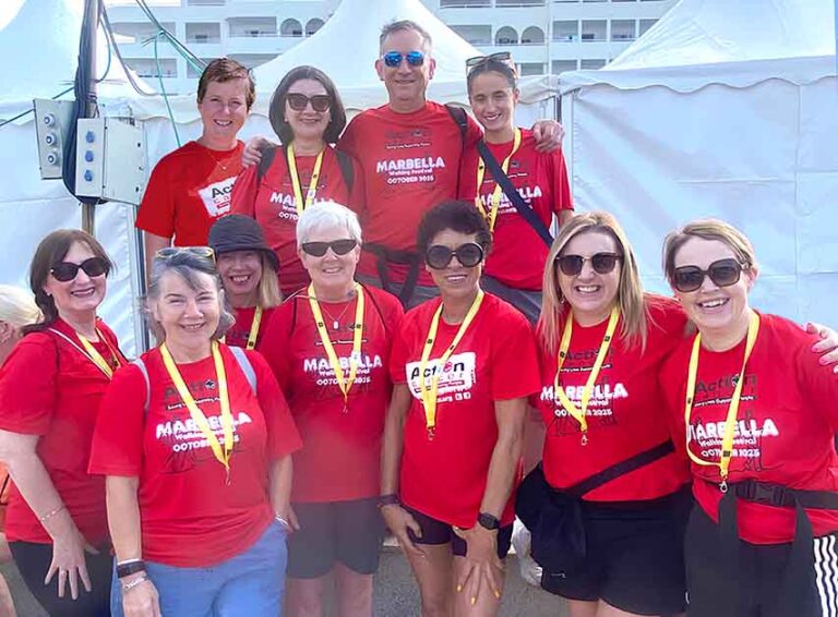 Action Cancer Charity Walk Back In Marbella