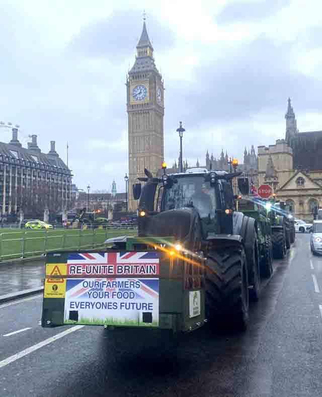 Farmers For Action London Protest Against IHT