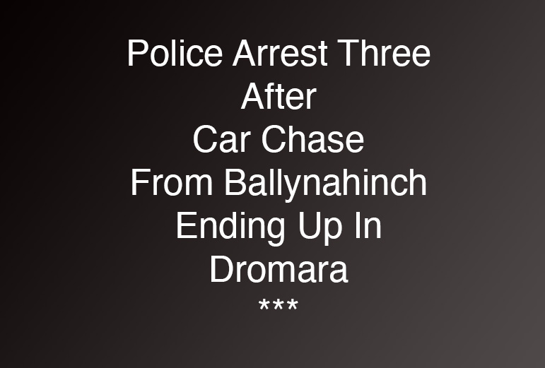 Police Arrest Three After Early Morning Pursuit