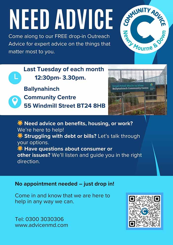 Community Advice Coming To Ballynahinch