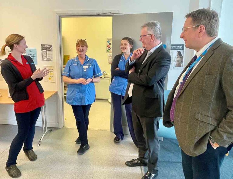 Nesbitt Visits Ards Community Maternity