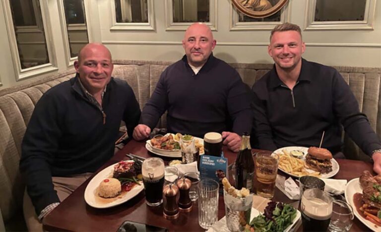 Rugby Legends Tackle Scrumcious Line Up