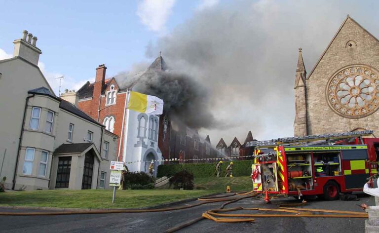 NIFRS Says Fire At Old Convent Of Mercy Was Arson