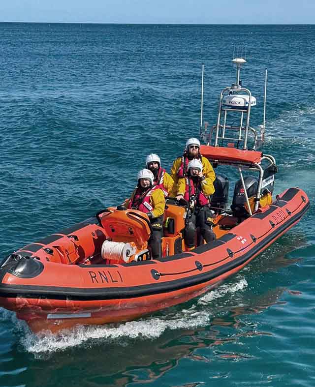 Newcastle RNLI Rescue Three People On A Paddleboard