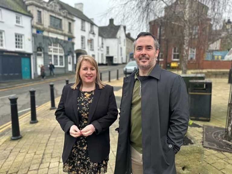 Downpatrick Sinn Féin Reps Welcome Church Street Works