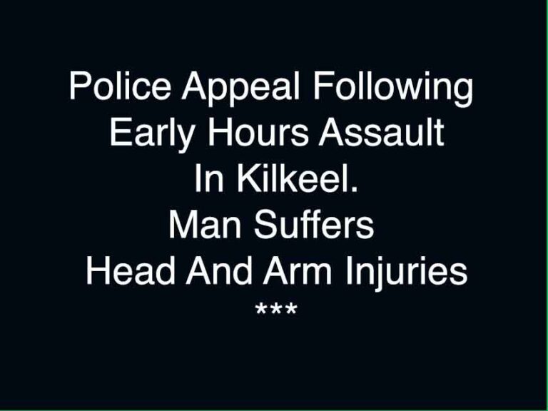 Police Appeal After Weekend Assault In Kilkeel