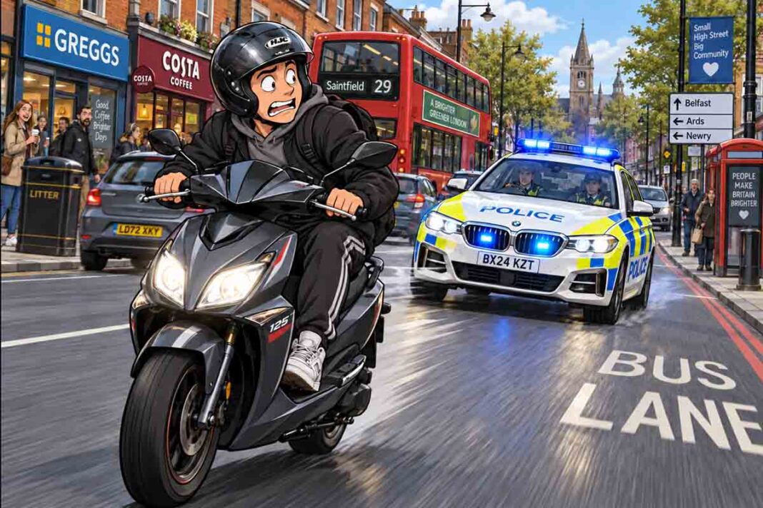 Police Target Illegal Scooters Driven Dangerously